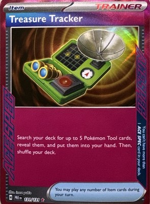 Treasure Tracker Holo ACE SPEC Rare SV: Prismatic Evolutions 131/131 NM