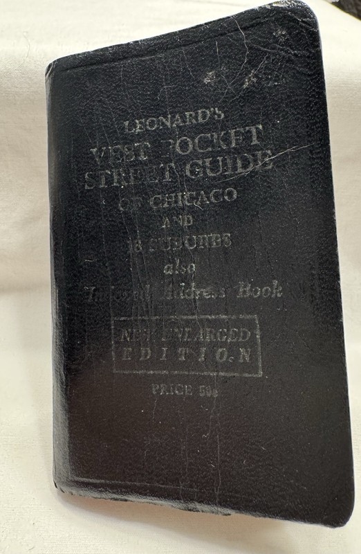 1956 Leonard’s Vest Pocket Street Guide Of Chicago