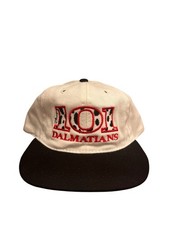 Vintage Disney 101 Dalmatians Movie Promo Snapback Hat 90s Vtg White