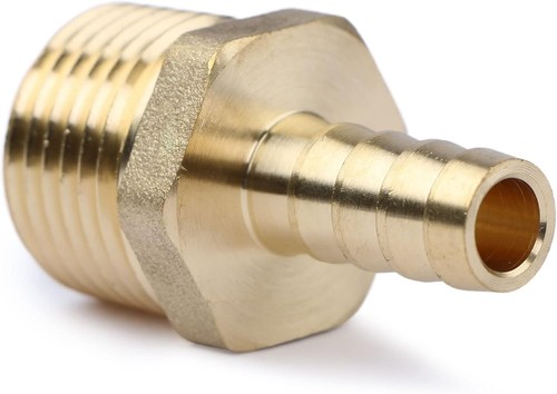 Versatile 3/8" x 1/2" NPT Brass Adapter Fitting for Gas, Oil, Water - Picture 4 of 8