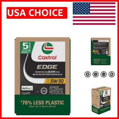 EDGE 5W-30 Full Synthetic Oil, Eco Pack - 160 Oz of Engine Protection