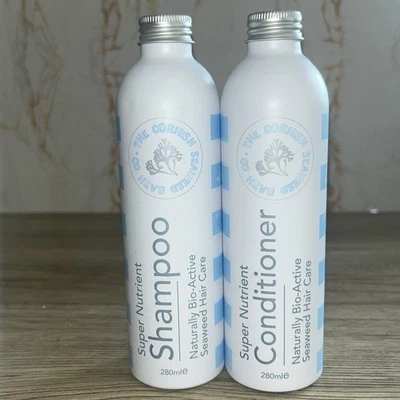 New The Cornish Seaweed Bath Company Shampoo & Conditioner Hair Care Set 280ml