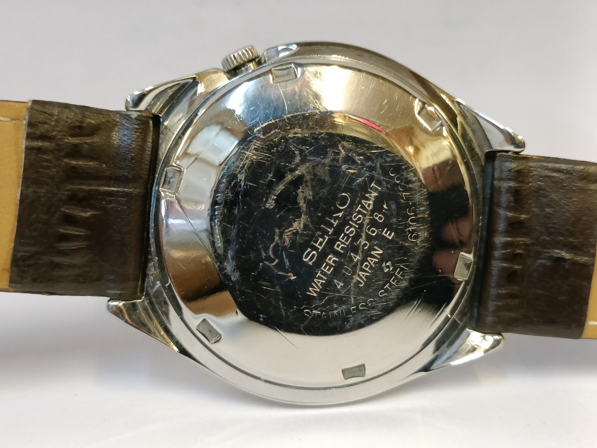 VINTAGE SEIKO 5 ACTUS SS 25J AUTOMATIC PATINA BROWN DIAL 6106