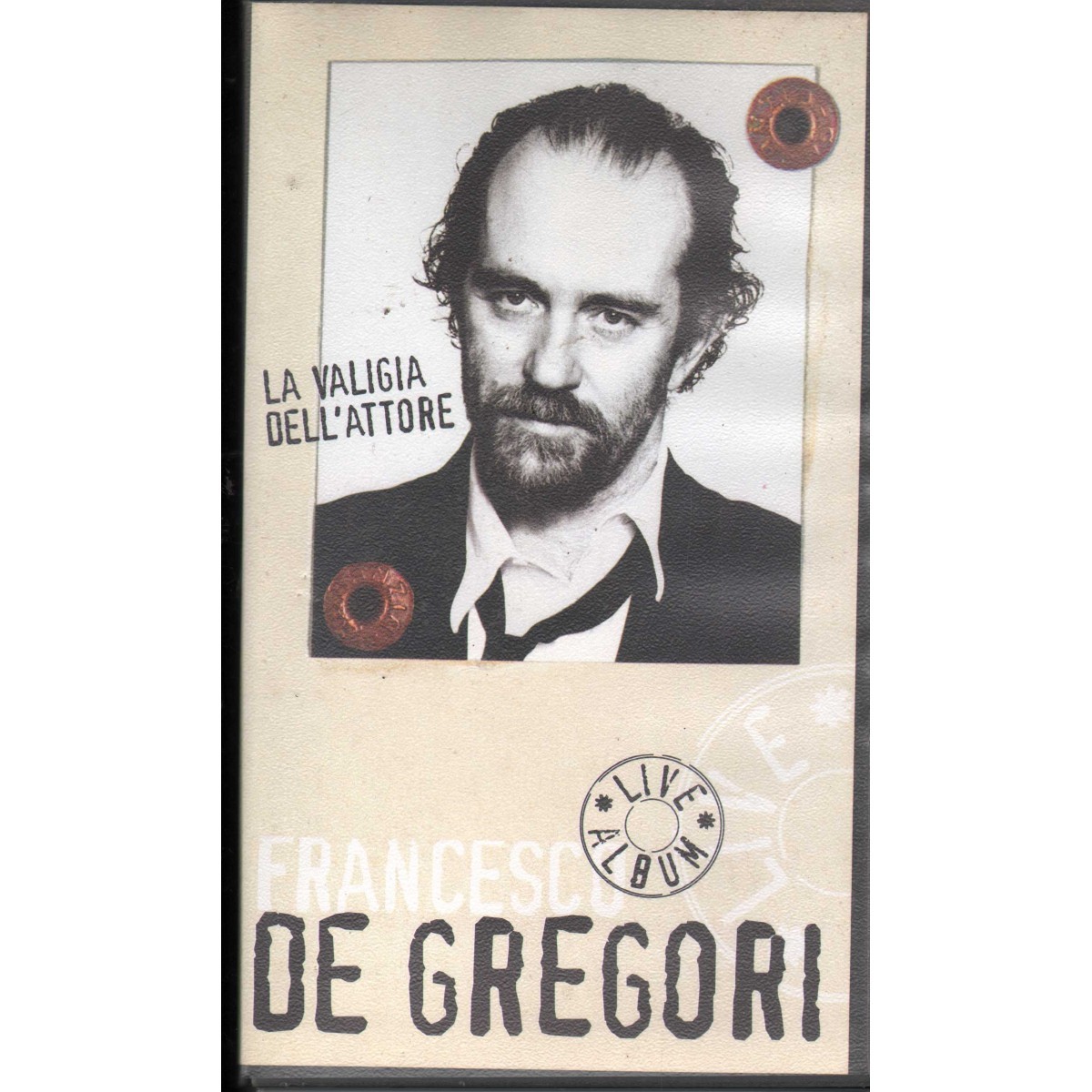 Francesco De Gregori VHS La Valigia Dell'Attore - Live Sony Music – 3720080681 N