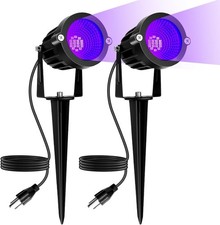 LED Black Light: 15W Spot Lights Outdoor UV Spotlight for Halloween Christmas 