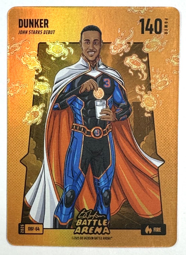2025 Bo Jackson Battle Arena Dunker John Starks Orange Battlefoil SP