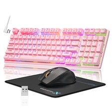 Combo de teclado y rat n inal mbricos para juegos con retroiluminaci n RGB