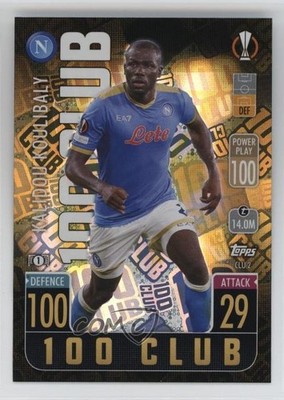 2021-22 Topps Match Attax UCL Extra 100 Club Kalidou Koulibaly #CLU2 0w8