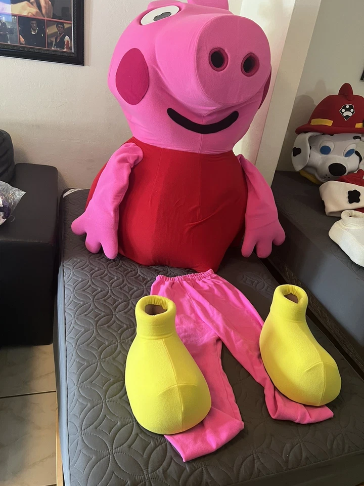 Disfraz de mascota Peppa Pig para entretenimiento de fiesta Foto 4 de 4