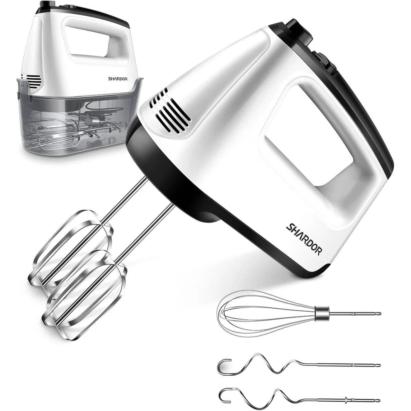 SHARDOR 400W Electric Hand Mixer – 6 Speed Whisk with Turbo & Storage Case
Opens in a new window or