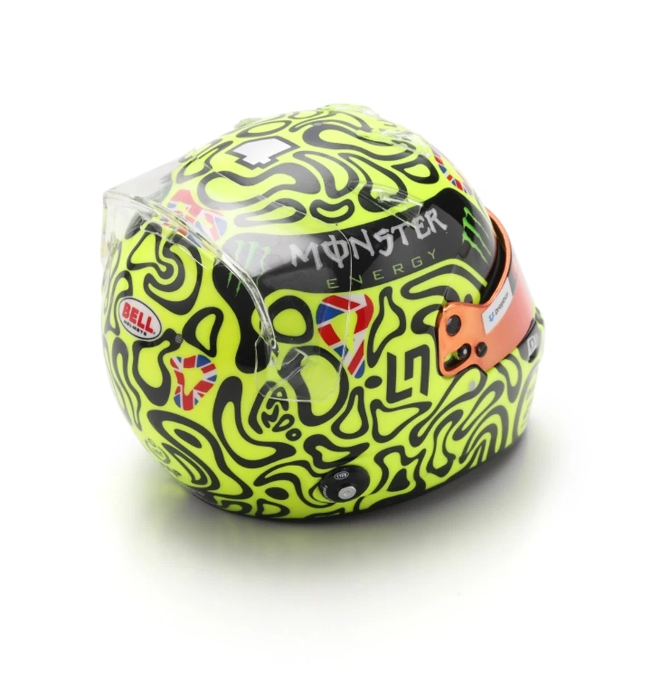 Spark Lando Norris McLaren Formula 1 Team British F1 GP 2025 Helmet 1/5 Scale - Image 2 of 3