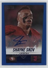 2014 Panini Hot Rookies Rookie Signatures Blue 82/99 Shayne Skov #421 Auto 0q3