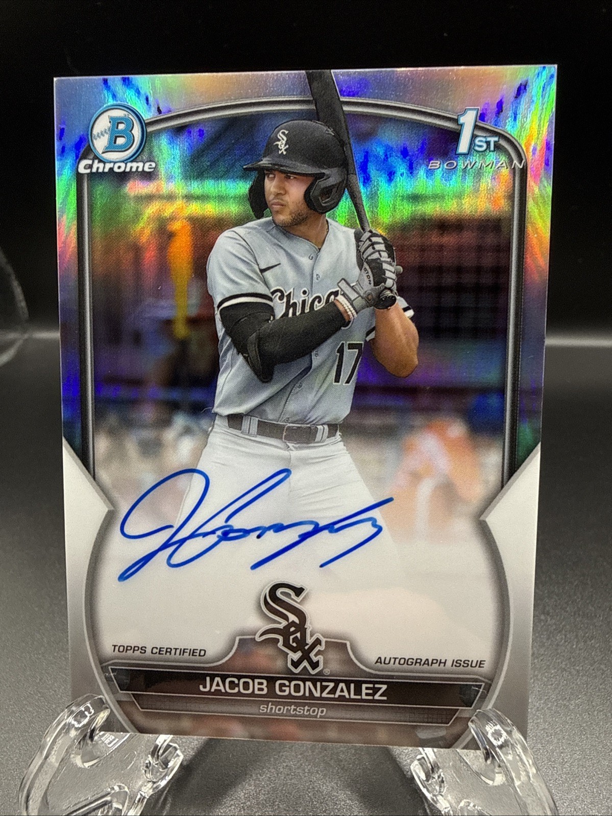 2023 Bowman Draft Jacob Gonzalez Chrome Auto Refractor 1st Prospect #/499