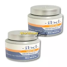 2x IBD Gel Builder CLEAR French Xtreme 56g/2oz LED/UV Hard Builder Gel