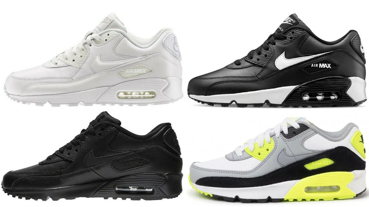 Decorative relieve Accustomed to NIKE AIR MAX 90 LEATHER BIANCO NERO scarpe donna ragazzo uomo pelle sneakers | eBay Decorative relieve Accustomed to NIKE AIR MAX 90 LEATHER BIANCO NERO scarpe donna ragazzo uomo pelle sneakers | eBay