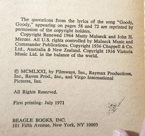 WHAT'S THE MATTER WITH HELEN? 1st PB Vintage 1971 Richard Deming • Farrell - Picture 5 of 6