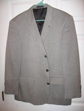 Stafford Essentials Gray Herringbone Blazer Men's size 42R