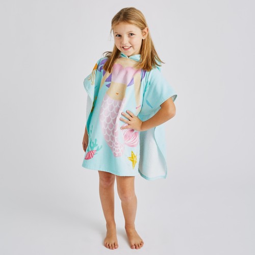 Catherine Lansfield Kinder Kinderhandtuch Poncho Dino, Hai, Meerjungfrau oder Einhorn - Bild 11 von 42