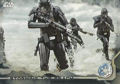Star Wars Rogue One Series 1: #29 ''Storming the Beach'' Black Parallel Base Card