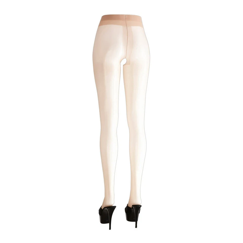 Strumpfhose Damen Schritt Offen Transparent Nylon Reizwäsche Dessous beige Najia - Bild 4 von 4