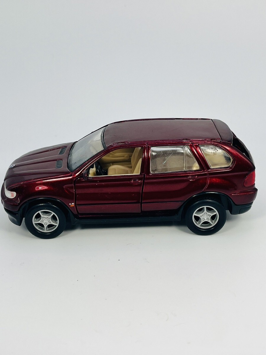  X5 ミニカー レッド Sunnyside Diecast 1/32 1999 BMW X5 SUV Red Metallic Pullback Car