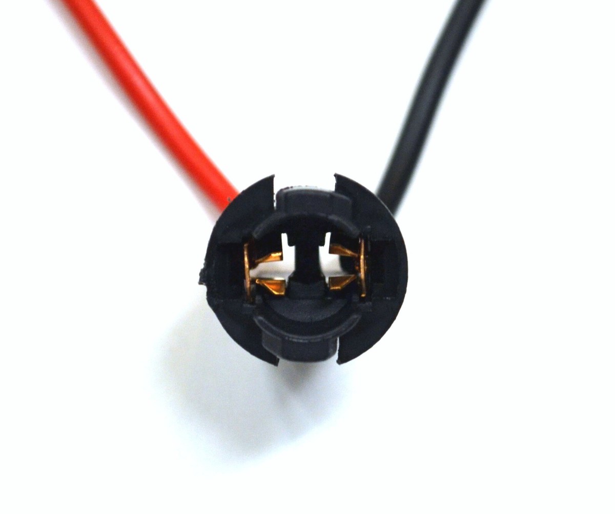 Universal Pigtail Wire Female Socket 194 T10 PGS Front Side Marker Light Bulb E 768558942578