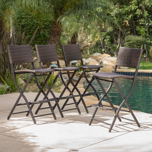 Margarita Outdoor Wicker Bar Stool (Set of 4) by Christopher Brown eBay