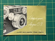 Argus C-3 camera manual
