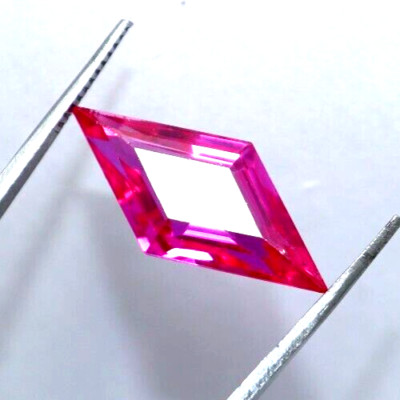 Natural 23 Ct Pink Sapphire Fancy Shape Certified Loose Gemstone Faceted