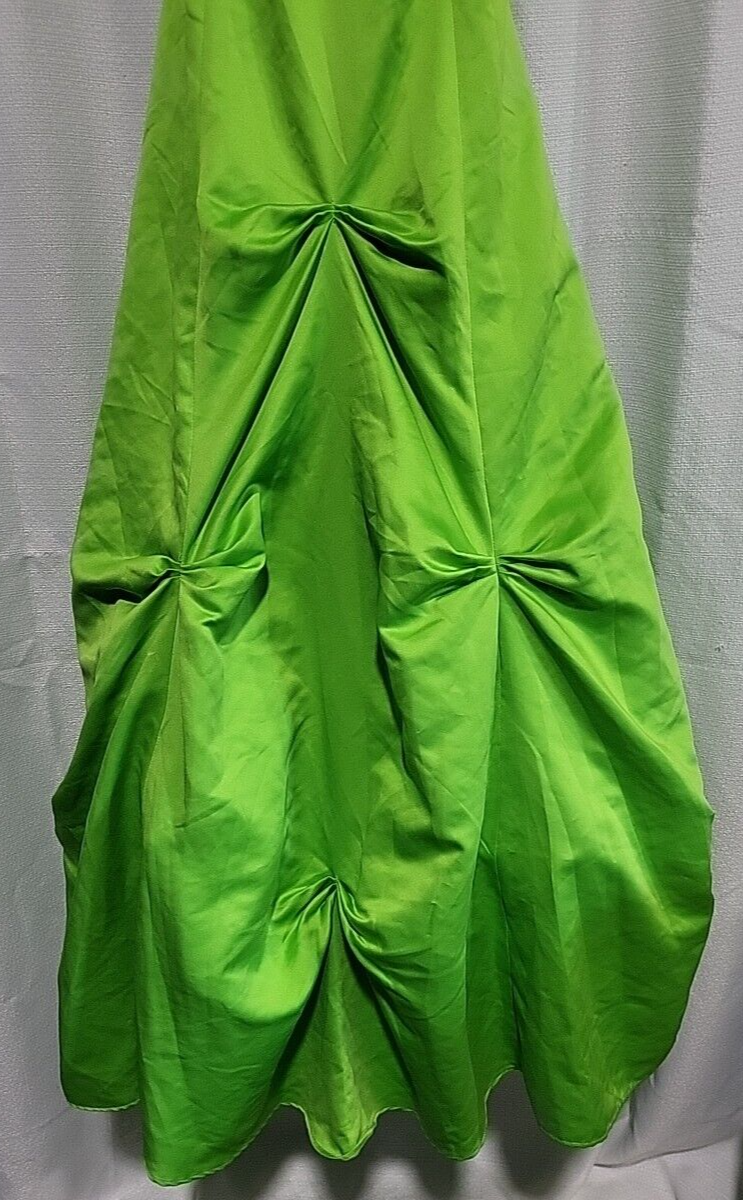 Masquerade Ball Gown Green Tulle Cocktail Event Tieback Dress Size 3/4 NWT  | eBay