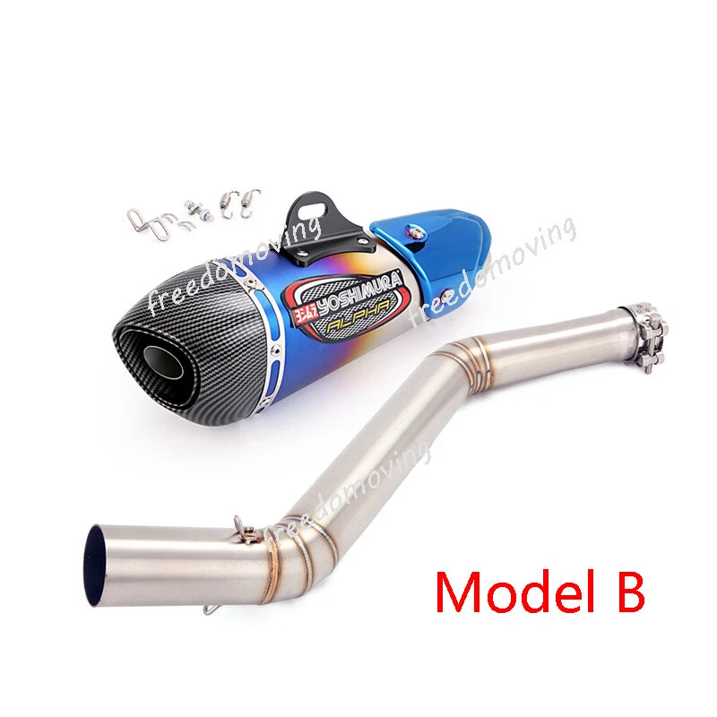 Silenciador silenciador de tubo medio sistema de escape para CF-Moto 650MT 650NK 400NK 2014-2024 Foto 4 de 4