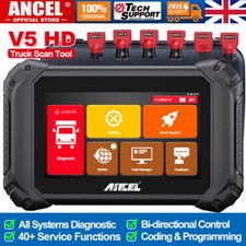 ANCEL V5 HD Heavy Duty Truck Diesel OBD Diagnostic Scanner DPF Regen ECU Coding