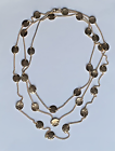 Hammered Golden Coin Necklace | eBay