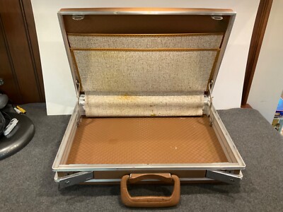 VTG Airway Attache Case Briefcase Hardshell Black 60s 70s 80s