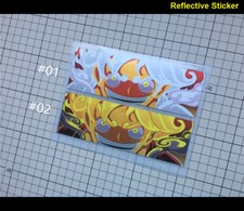 LUFFY Gear 5 ONE PIECE Anime Peeking Peeker JDM Reflective Car Sticker O19