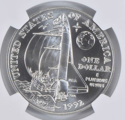 MS70 1992-D Columbus Commemorative Silver Dollar NGC | eBay