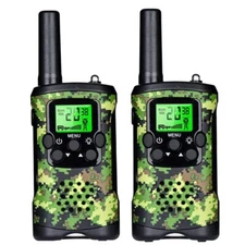 inYYTer Walkie Talkie Set of 2, T48 Specified Low Power Transceiver, Green Camo
