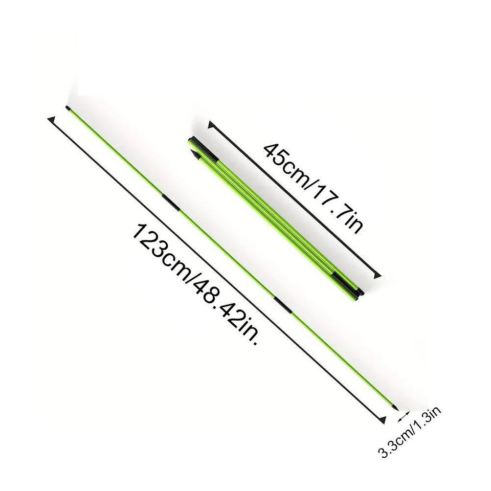 48'' Golf Alignment Sticks Rod Pole Full Swing Training Setting