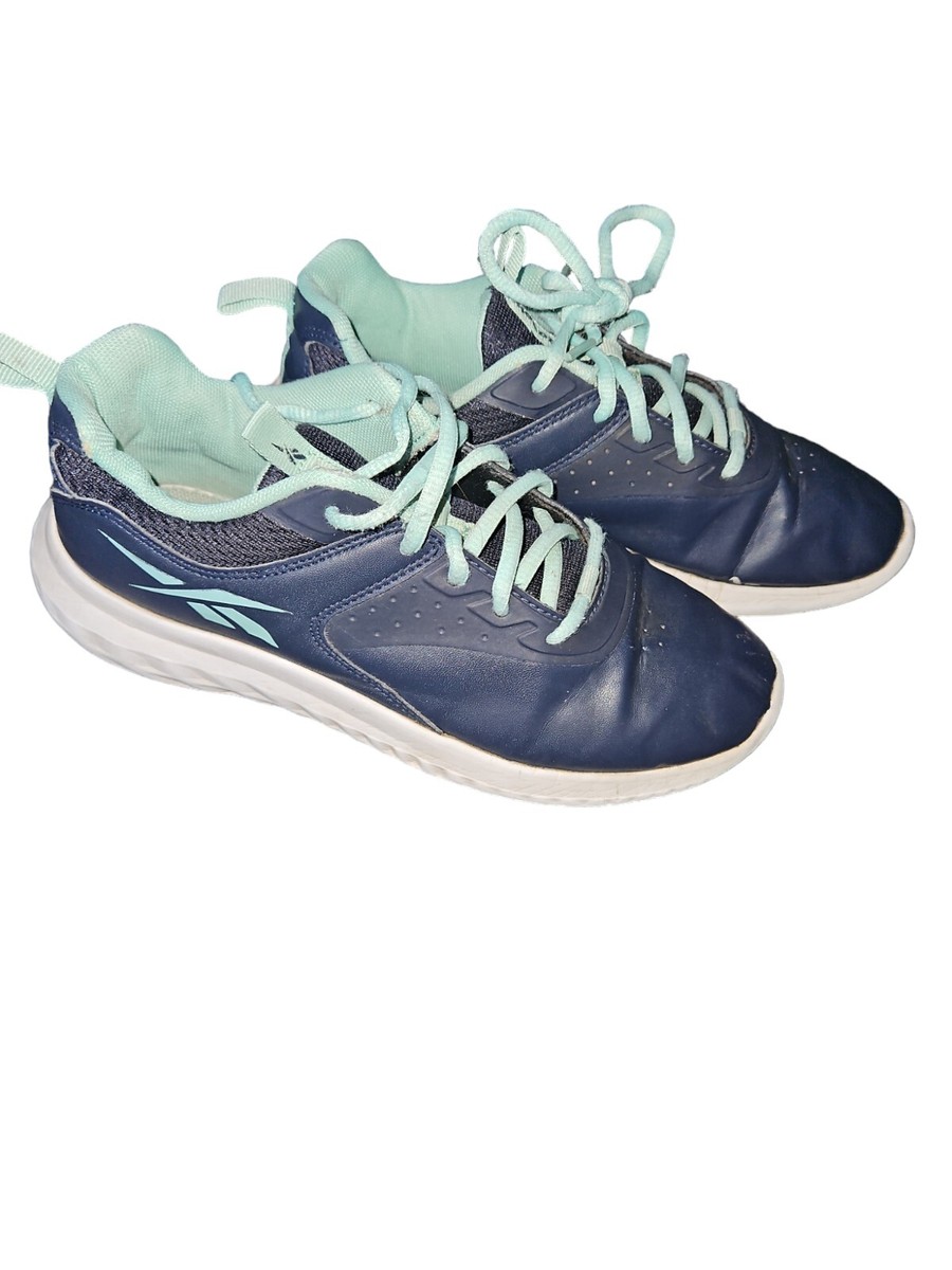 Junior Reebok Rush Runner Green Blue Trainers UK EUR UK