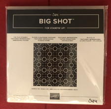 Stampin Up Sizzix TIN TILE Dynamic Textured Impressions Embossing Folder