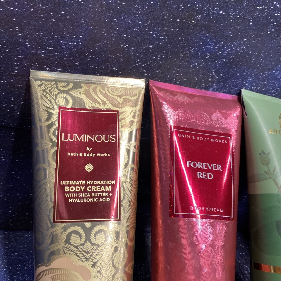 4 Pack Variation Bath & Body Works Body Cream BROKEN And DAMAGED CAP