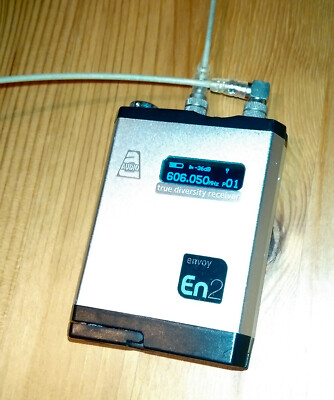 Envoy EN2 DX True Diversity Taschensender Empfänger 606-631 MHz Bereich für UK & Europa