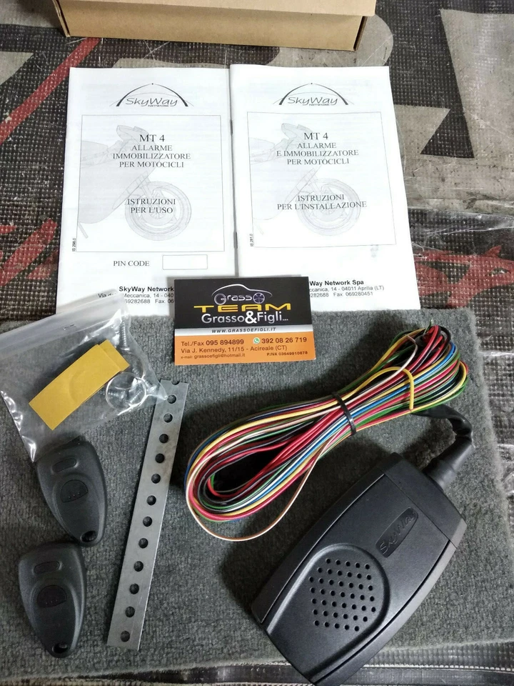 Antifurto Sonoro con immobilizzatore per motocicli scooter Moto con telecomando  - Immagine 4 di 4