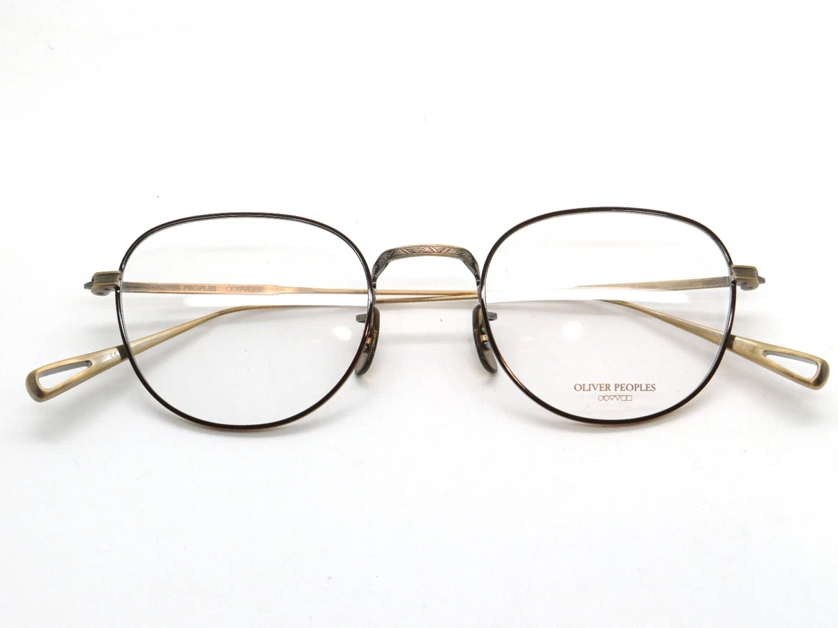 Oliver Peoples Gold 41 mm - 50 mm Lens Socket Width Eyeglass 