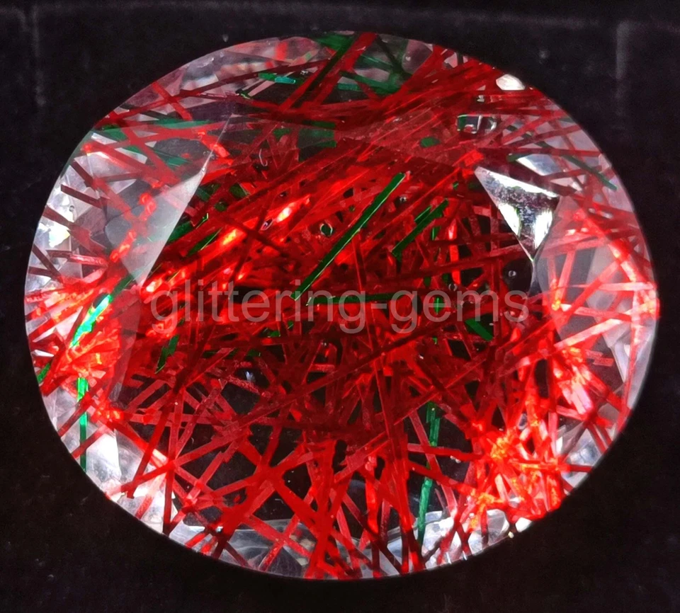 Red Rutilated Quartz 82.0 Ct Oval Cut IGL Transparent Loose Gemstone 5JJP - Image 4 of 4