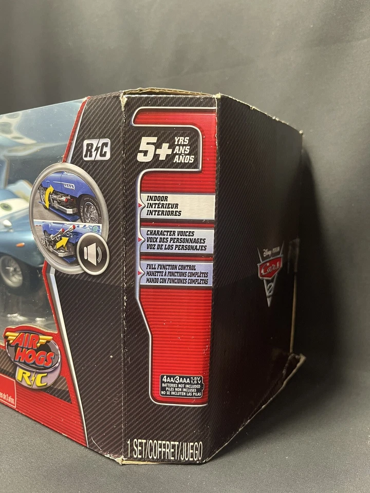 DISNEY PIXAR CARS 2 FINN MCMISSILE AIR HOGS RC RADIO CONTROL TOY 2011 NOS NIB - Image 4 of 4