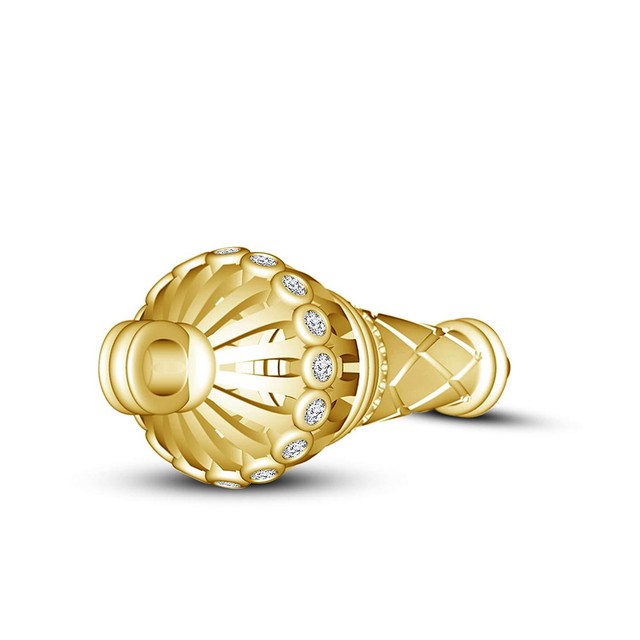 925 GOLD PLATED Hanuman Gada Pendant | eBay