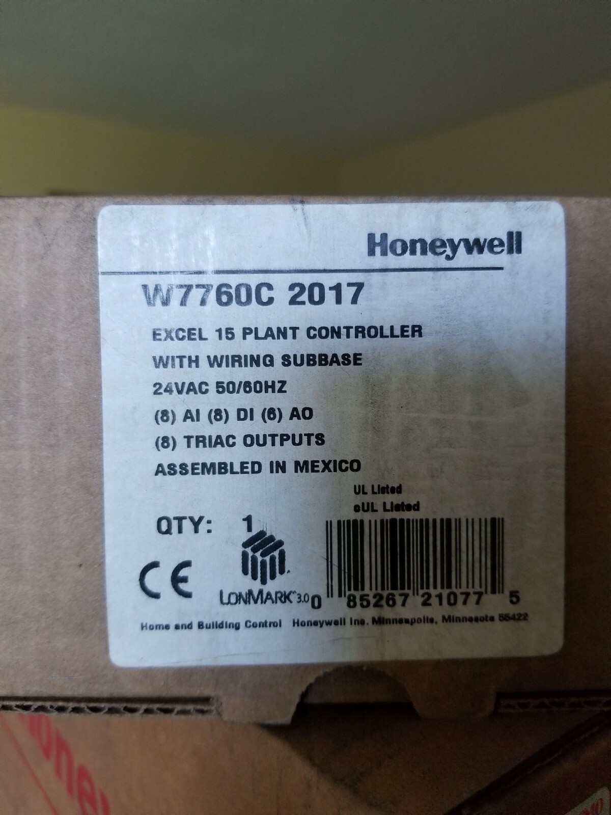 Honeywell Excel 15C Plant Manager