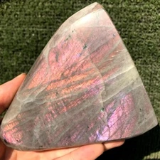 870G Natural Purple Labradorite Quartz Freeform Crystal Mineral specimen Healing