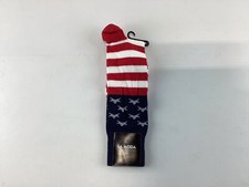 Mens La Moda Collezione Red White Blue American Flag Socks Size 10-13 NEW